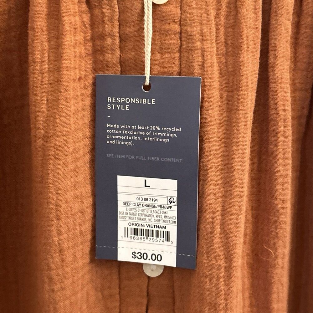 Universal Thread Long Sleeve Dress in Rust - Picture 4 of 16